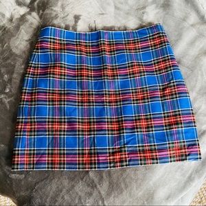 J. Crew plaid mini skirt